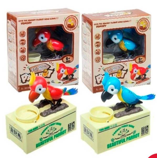 Alcancía Roba Monedas Loro