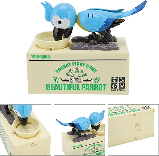 Alcancía Roba Monedas Loro