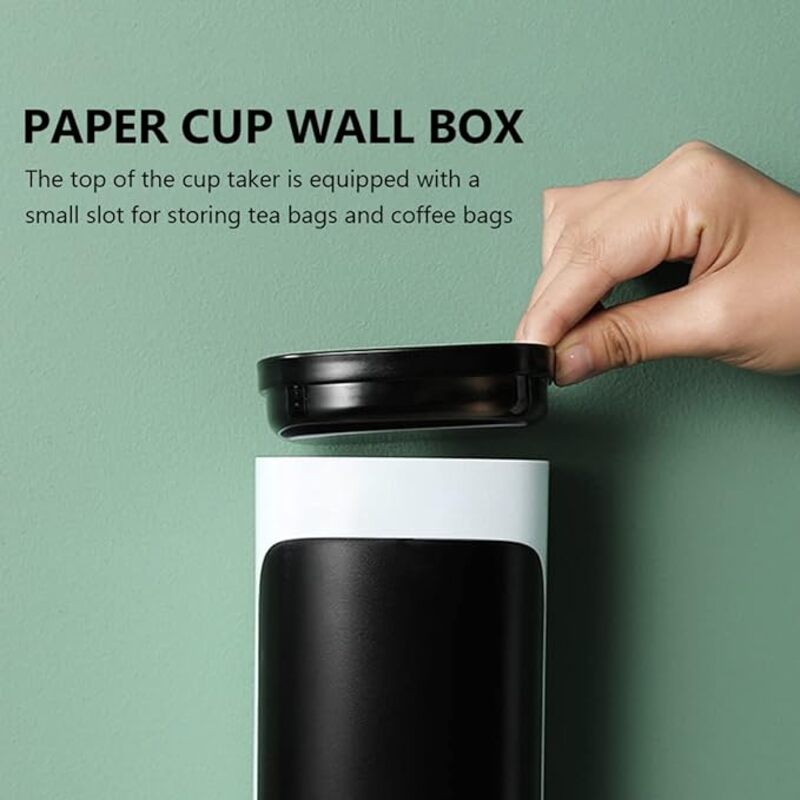 Dispensador adhesivo para vasos portavasos de pared