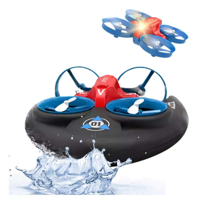 Dron Aéreo Acuático Terrestre 3 En 1 Con Control Remoto H10