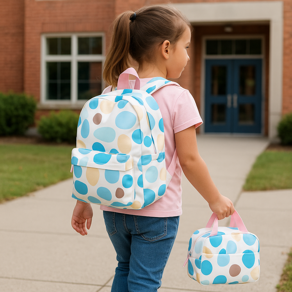 Kit escolar triple maleta lonchera y cartuchera