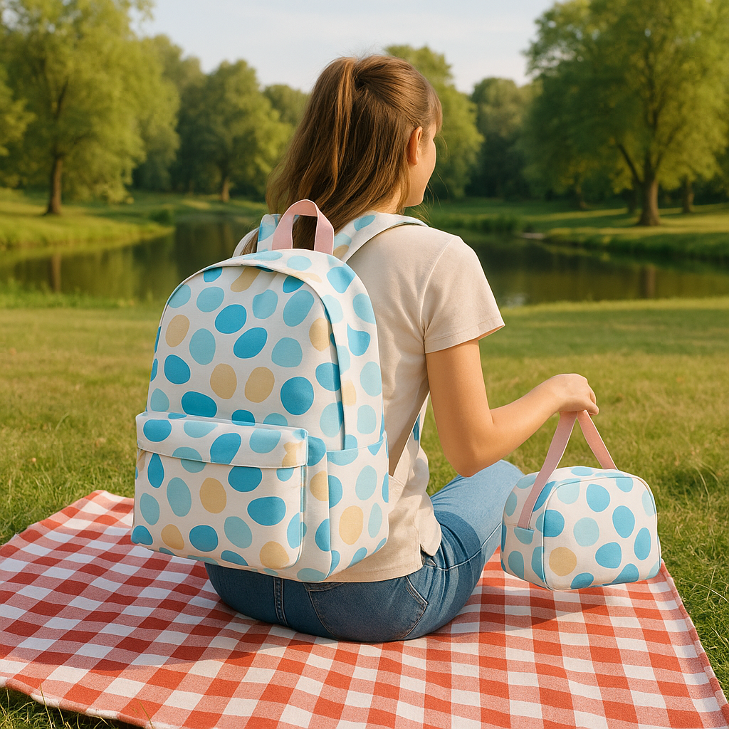 Kit escolar triple maleta lonchera y cartuchera