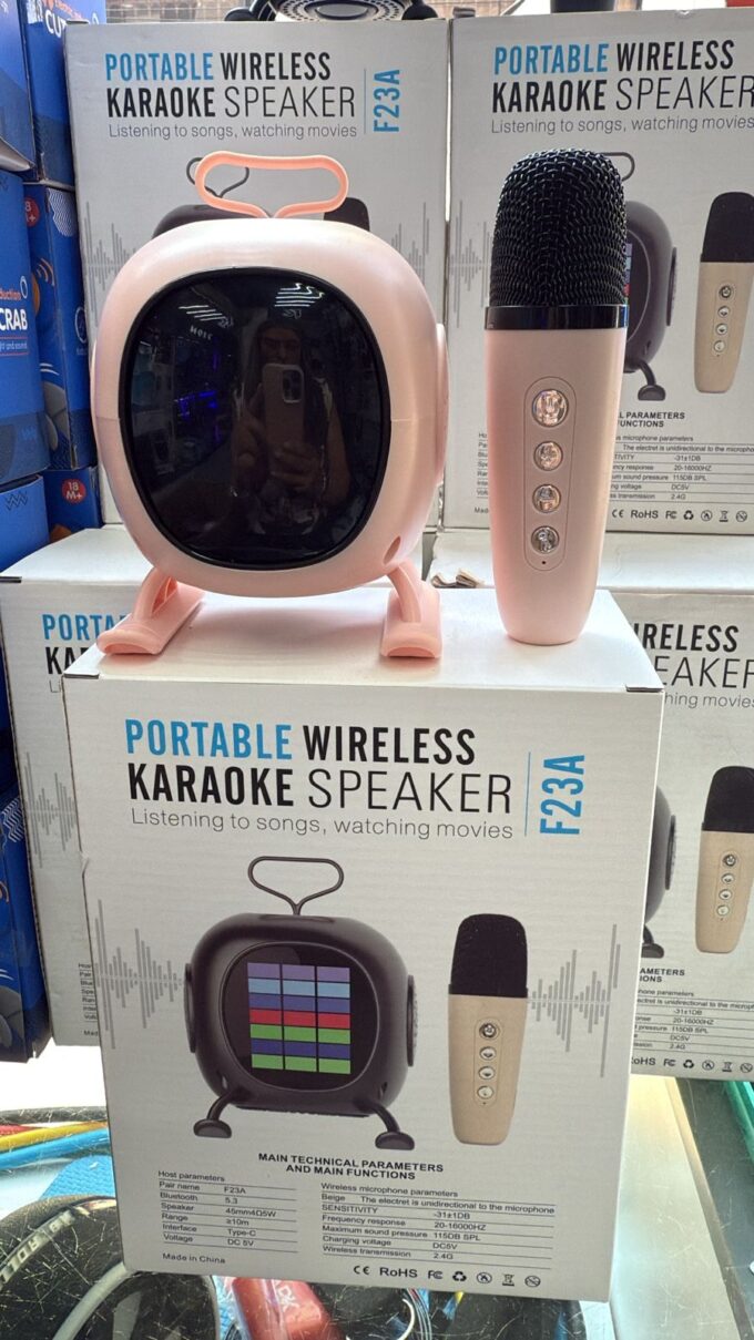 Mini parlante karaoke recargable inalámbrico