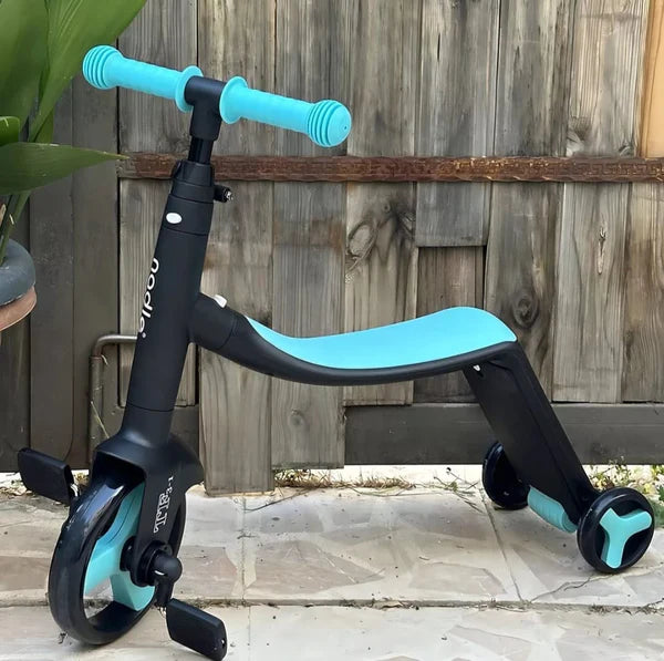 Scooter Monopatin 3 En 1 Triciclo Bicicleta Impulso