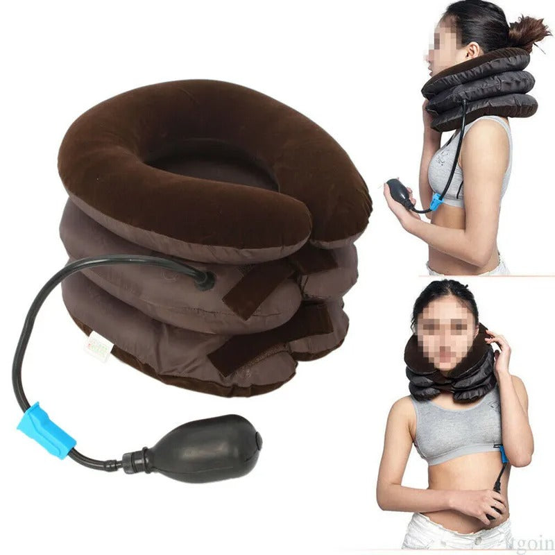 Soporte inflable para cuello almohada cervical