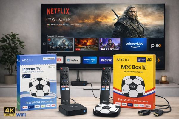 TV BOX MUNDUALISTA PUERTO LAN-WIFI 2,4 5G ANDROIDE 14.0 RAM 4GB INTERNA