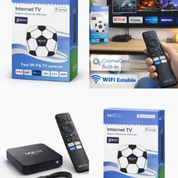 TV BOX MUNDUALISTA PUERTO LAN-WIFI 2,4 5G ANDROIDE 14.0 RAM 4GB INTERNA