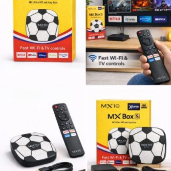 TV BOX MUNDUALISTA PUERTO LAN-WIFI 2,4 5G ANDROIDE 14.0 RAM 4GB INTERNA