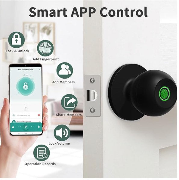 cerradura inteligente tipo perilla