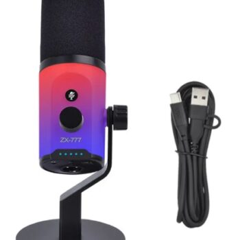 Microfono de escritorio dinámico RGB USB/XLR