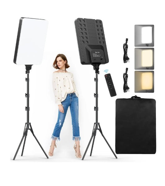 Panel de Luz LED Pro RL24 Profesional 1100W Trípode Control Remoto