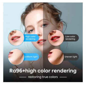 Panel de Luz LED Pro RL24 Profesional 1100W Trípode Control Remoto