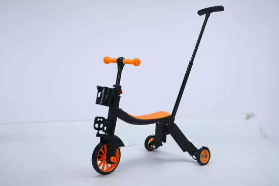 Triciclo Monopatín Bicicleta Iniciación Scooter 3 En 1 Con guía
